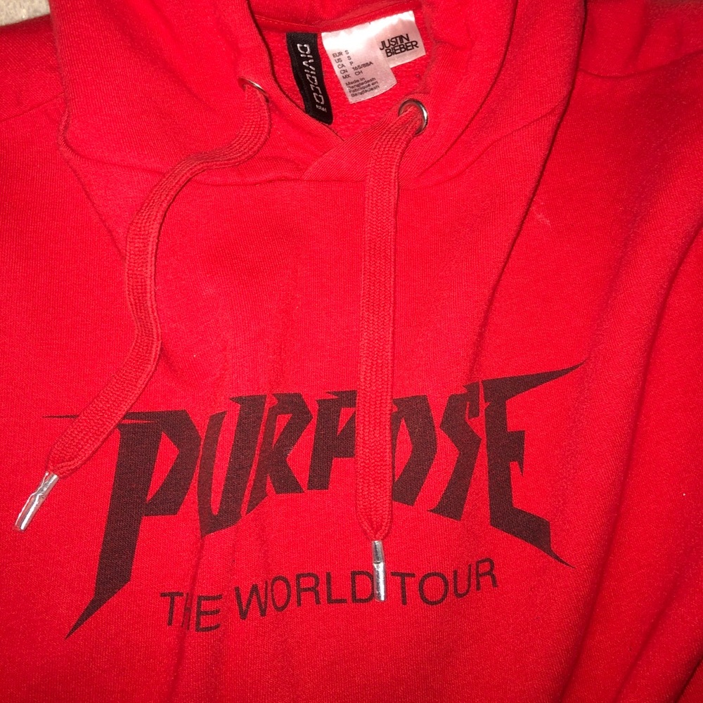 Justin Bieber ‘Purpose Tour’ Cropped Hoodie